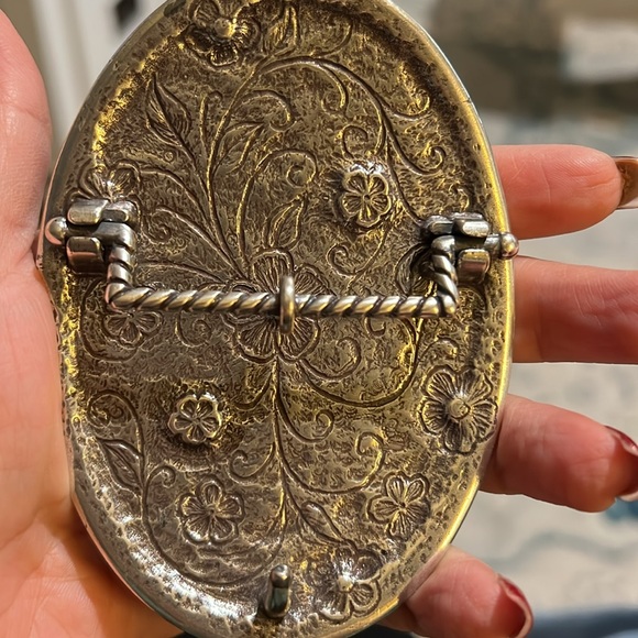 Nocona Swarovski Crystal Western Style Ladies Filigree Rhinestones Belt Buckle - Picture 7 of 7